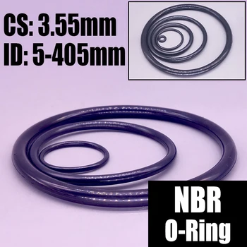 1-20 ADET NBR O Ring Conta Conta Kalınlığı CS 3.55 mm ID 5-405mm Nitril Bütadien Kauçuk Spacer Yağ Direnci Yıkayıcı Yuvarlak Şekil