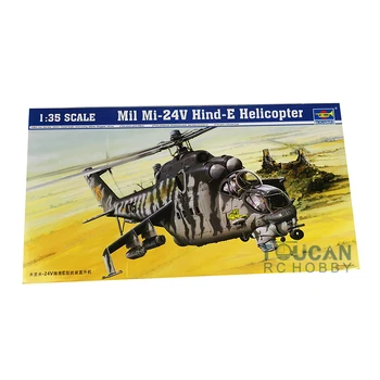 1/35 Trompetçi 05103 mi l mi-24V Hind-E Helikopter Plastik DIY Statik Uçak Modeli Yapı Kitleri Oyuncaklar Boys için Hediyeler TH05287