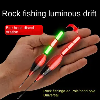 1 Adet Akıllı Balıkçılık led ışık Şamandıra Ekipmanları Pil Dahil CR425 Gece balıkçılık Kravat Yerçekimi algılama çip aksesuarları
