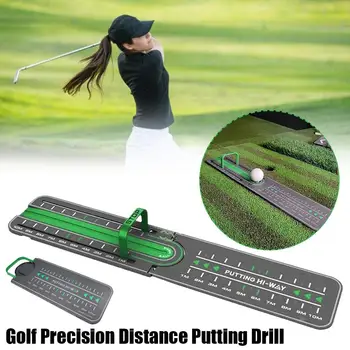 1 ADET Plastik Golf Hassas Mesafe Koyarak Matkap Eğitmen Golf Taşınabilir Hizalama Koyarak Yardım / Golf Golf Sahası