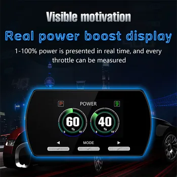 1 adet Yeni Araba Elektronik Gaz Kontrol Hızlandırıcı TFT Renkli Yüksek çözünürlüklü LCD Çok modlu Ekran 50mm * 31mm * 6mm Monitör