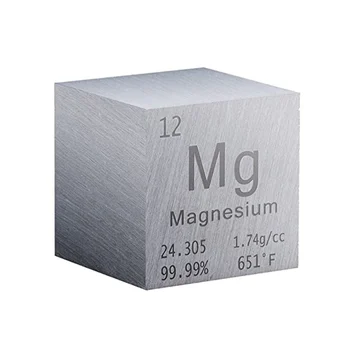 1 İnç Magnezyum Küp Metal, Yüksek Yoğunluklu elemanları Küp Saf Metal, elemanları Koleksiyonları Laboratuvar Deney Malzemesi