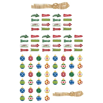 1 Takım Asılı Kolye Noel Ağacı Dekorasyon ve İşçiliği Ağacı Dekoratif Süsleme 2024 Navidad Yeni Yıl Hediyesi