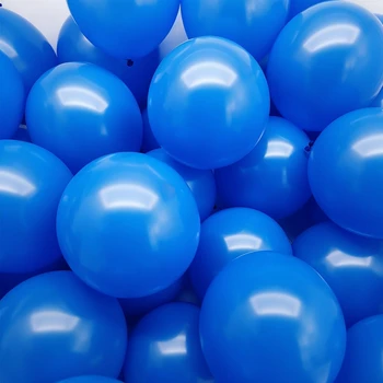 100 adet Set 10 İnç Mavi Lateks Lateks Parti Balonları Doğum Günü Partisi İçin Parti Balonları Doğum Günü Balonları Lateks Balon