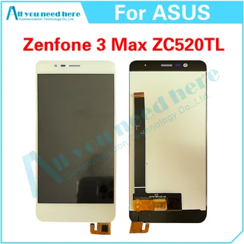 100 % Test Asus Zenfone 3 Max Için ZC520TL X008D X008DA X008DC X00KD lcd ekran dokunmatik ekranlı sayısallaştırıcı grup Değiştirme
