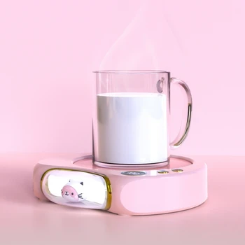100℃ Kahve kupa ısıtıcı Elektrikli ısıtma Pedi Süt Çay su ısınma Coaster 5 Sıcaklık Ayarı Ofis Ev kupa ısıtıcı Mat