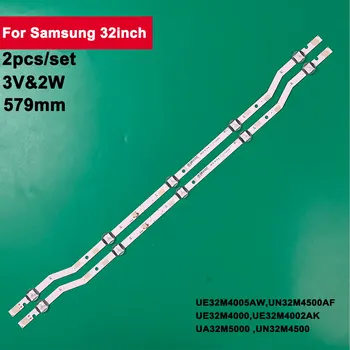 2 adet 579mm 3V LED TV arkaplan ışığı Samsung 32 inç CSP 5leds V7DN-320SM0-R1 UE32M4005AW UN32M4500AF UE32M4000 UA32M5000 UN32M4500