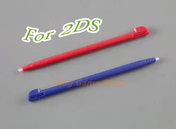 2 adet / grup Dokunmatik Kalem 2DS Plastik Stylus Kalem Ekran oyun konsolu dokunmatik stylus kalem (Şeffaf uç)