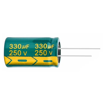 2 adet / grup yüksek frekans düşük empedans 250v 330UF alüminyum elektrolitik kondansatör boyutu 18 * 30 330UF 20%