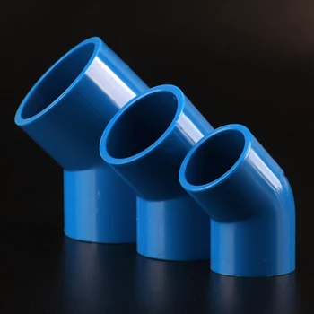2 adet İç Çapı 20~200mm PVC Boru 45 ° Eşit Dirsek Konnektörleri Plastik Su Kaynağı boru bağlantısı Bağlantı Parçaları PVC Boru Konnektörleri