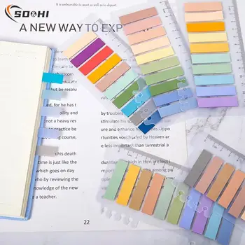 200 Yaprak Renkli Sayfa İşaretleyiciler dizin Sekmeleri İmi Yapışkan Notlar Not Defteri Kawaii Kırtasiye Papeleria Okul Ofis Malzemeleri