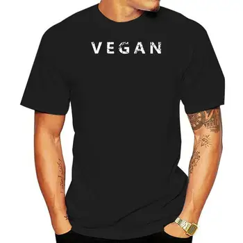 2022 Vegan vejetaryen siyah grafik %100 % pamuklu yeni erkek t-shirtü ABD XXL