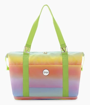 2023 Eğlence seyahat çantası Büyük kapasiteli tote çanta Spor çantası kadın moda düz renk fermuar kadın askılı omuz çantası kadın handb