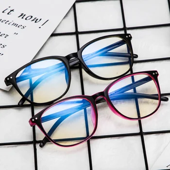 2023 Trendleri Ofis Anti Mavi ışık Büyük Boy Gözlük Bilgisayar Kadınlar Mavi Engelleme Oyun Retro Yuvarlak Erkek Gözlük Çerçevesi Yeni