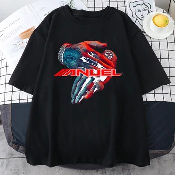 2023 yaz Yeni Erkek / Kadın T Shirt Gerçek Hasta La Muerte Retro Kısa Kollu Moda Pamuk Mektuplar Baskı Ekip Boyun T Gömlek