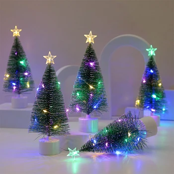 2023 Yeni Aydınlık Mini Noel Ağaçları Güzel Küçük Yapay Noel Ağaçları Masa Süslemeleri noel ev dekorasyonu