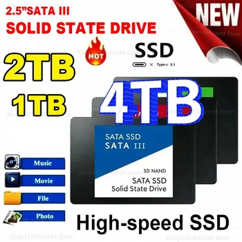 2023 Yeni Marka Orijinal Sıcak 2.5 İnç SSD SATA III 1TB 2TB 4TB Sürücü sabit disk ile Uyumlu dizüstü Bilgisayar/Mikrobilgisayar / Masaüstü / PC