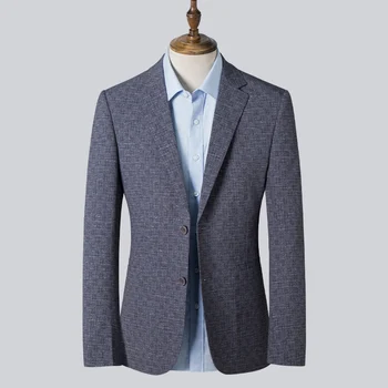 2023new ilkbahar ve sonbahar ince butik moda all-in-one iş erkek takım elbise ceket Kore versiyonu ince tek takım elbise üst mermi