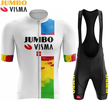 2024 Jumbo Visma Bisiklet Jersey Erkekler Yeni Yaz MTB Yarış Bisiklet Giyim Kısa Kollu Ropa Ciclismo Açık Sürme Bisiklet Üniforma