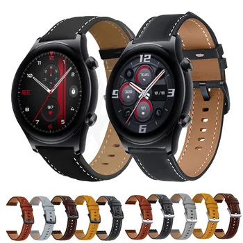 22mm Deri Watchband Onur İzle GS 3 / GS Pro Smartwatch Spor Bilezik Onur Sihirli 1 2 46mm / Huawei GT 2 3 Kayış Bandı
