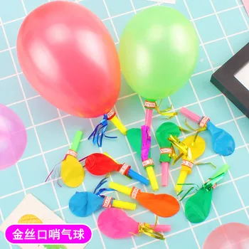 24 Adet / takım Renkli Balon Düdük Palyaço Sahne Doğum Günü Partisi Iyilik Mevcut Hediye Hatıra Hediyeler çocuk Bulmaca Durak Oyuncak