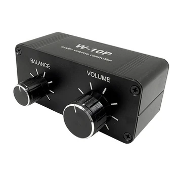 3.5 Mm RCA Taşınabilir Ses Denetleyicisi Ön Amplifikatör W-10P Stereo Çift Kanallı Stereo Ses Mini Denge Müzik Ev Ses Dayanıklı