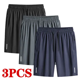 3 adet Adam Beş Cent Pantolon Erkek Rahat Koşu Spor Şort erkek Essentials Yaz Şort Konfor Erkek Düz Pantolon Nefes