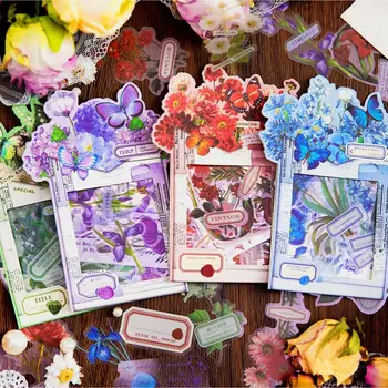 30 Adet /paket Harano Mektup Serisi Çiçekler Dekoratif Çıkartmalar
