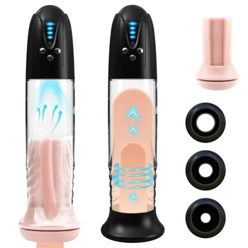 30cm Elektrikli Penis Pompası Pusssy Penis Otomatik Büyütme Genişletici Vakum Erkek Masturbator Yetişkin Seks Oyuncakları Adam için
