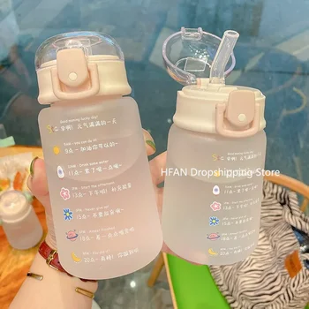 350 ML / 500 ML Spor Su Şişesi Protein Shaker Açık Seyahat Taşınabilir Sızdırmaz Drinkware Plastik içme şişesi BPA Ücretsiz