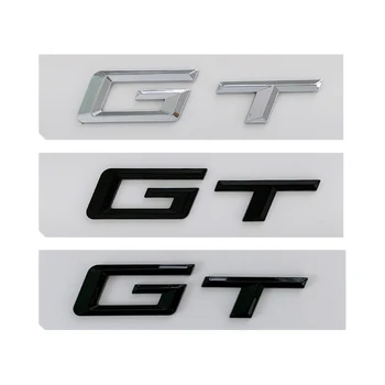 3d ABS GT Logo Harfler Araba gövde amblemi Rozeti BMW 5 3 Serisi 320d E36 320 C 400 650 530 F07 F34 G32 GT Sticker Aksesuarları