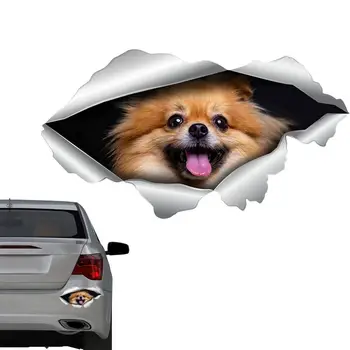 3D Karikatür Araba Çıkartmaları Yaratıcı Köpekler Çatlaklarda PVC Çıkartmalar Oto Araba Çıkartma Çıkartmaları Araba-şekillendirici Aksesuarları Dekorasyon İçin