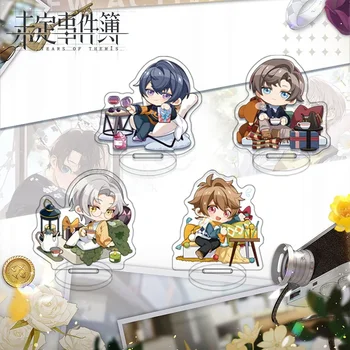 4 Adet / takım Anime Oyunu Gözyaşları Themis Tatlı Parti Serisi Cosplay Akrilik Standı şekilli kalıp Plaka Oyuncak Sevimli masa dekoru Karikatür Hediye