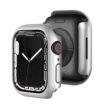 45mm Koruyucu Kılıf Ultra İnce Darbeye Dayanıklı Anti-Scratch Tampon Durumda Apple için İzle Serisi 7 Smartwatch Koruyucu Kılıf