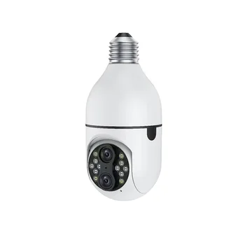 4MP UHD V360Pro / ICsee / IPC360Home APP Çift Lens 10X Zoom E27 PTZ IP Dome Kamera Tam Renkli AI İnsansı CCTV bebek izleme monitörü