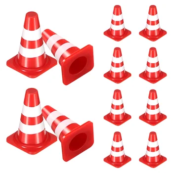 50 Adet trafik konisi Barikat Simülasyon Sahne Çocuk Çocuk Oyuncakları Mini Güvenlik Konileri