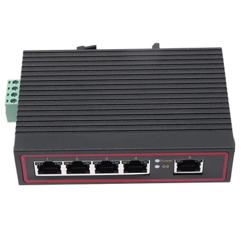 5X 5-Port RJ45 10/100 M Ethernet Masaüstü Anahtarı Hub Ağ Dizüstü DİN Ray Tipi