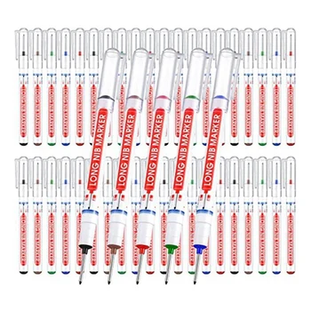 60 Adet Çok Amaçlı Derin Delik işaretleme kalemleri İşaretleyici Derin Renkli işaretleyici kalem İçin Ağaç İşleme Donanım Dekorasyon İnşaat