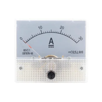 85C1-DC 30A DC Voltmetre Pointer Başkanı Analog Ampermetre Panel Metre