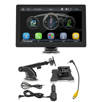 9 İnç Araba Taşınabilir Radyo Bluetooth MP5 Multimedya Navigasyon Stereo Kablosuz Carplay Android Otomatik
