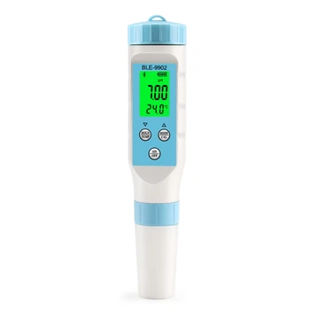 Akıllı Bluetooth PH ölçer PH test cihazı 0.01 PH Yüksek Doğruluk Su Kalitesi Test Cihazı ATC: 3 İn 1 PH EC Sıcaklık Ölçer
