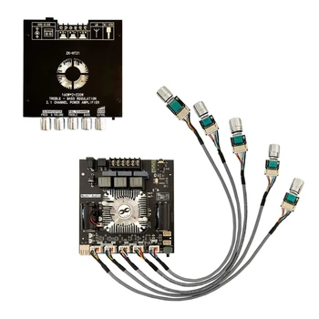 AMP 2.1 Kanal Güç AUXAudio Amplifikatör Kurulu Subwoofer Ev Sineması Modülü