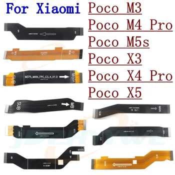 Ana Kurulu Anakart LCD Ekran Bağlayıcı Flex Kablo Xiaomi Poco X5 Pro X4 X3 Pro GT M5s M4 Pro M3 4G / 5G Parçaları