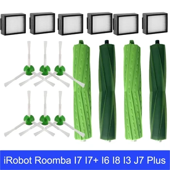 Ana Silindir Yan Fırçalar Hepa Filtre Toz Torbası iRobot Roomba i7 i7+ E5 E6 I Serisi robotlu süpürge Parçaları Değiştirme Kiti