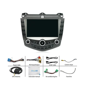 Android 11 Araba Radyo Honda Accord 7 2003-2007 için 2 Din Multimedya Oynatıcı WİFİ GPS Carplay Kafa Ünitesi Otomatik Stereo