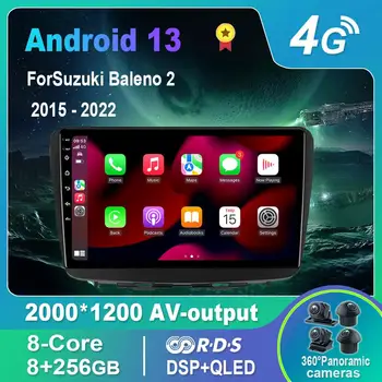 Android 13.0 Araba Radyo/Multimedya Video Oynatıcı Suzuki Baleno 2 2015-2022 İçin GPS QLED Carplay DSP 4G WıFı Bluetooth