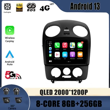 Android 13 Volkswagen Beetle İçin A4 2002-2011 Araba Radyo Multimedya Video Oynatıcı Navigasyon 4G Hiçbir 2din dvd