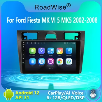 Android Araba Radyo Multimedya Carplay Ford Fiesta İçin Mk VI 5 Mk5 2002-2008 4G Wıfı DVD GPS Hiçbir 2din 2 Din Navi Autoradio Stereo
