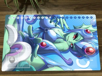 Anime Digimon Çift Playmat Ranamon Ticaret Kart oyun halısı DTCG CCG Mat Fare masa pedi TCG Oyun oyun matı ve Kart Bölgeleri Ücretsiz Çanta