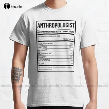 Antropolog Komik Antropoloji Beslenme Etiket Klasik tişört T Shirt Kadınlar İçin Grafik Harajuku Streetwear Yeni Popüler